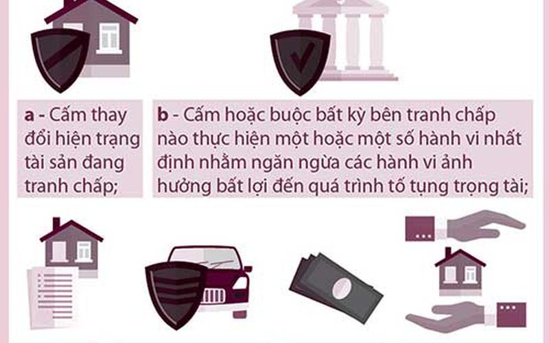 Trọng tài có quyền kê biên tài sản tranh chấp