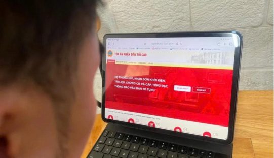 9 thủ tục ở tòa án được thực hiện qua mạng