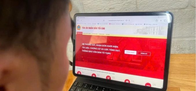 9 thủ tục ở tòa án được thực hiện qua mạng