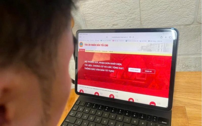 9 thủ tục ở tòa án được thực hiện qua mạng