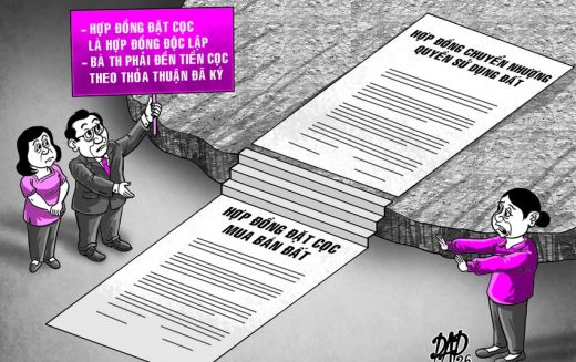 Nhận cọc 300 triệu nhưng không bán đất, bị phạt cọc 3 tỉ đồng