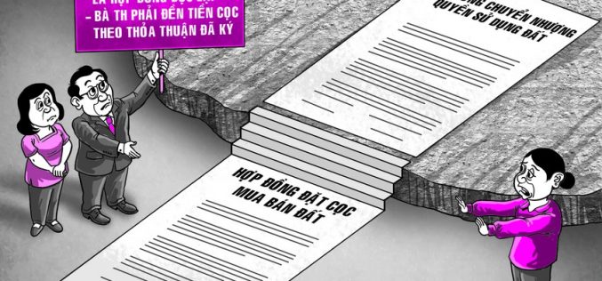 Nhận cọc 300 triệu nhưng không bán đất, bị phạt cọc 3 tỉ đồng