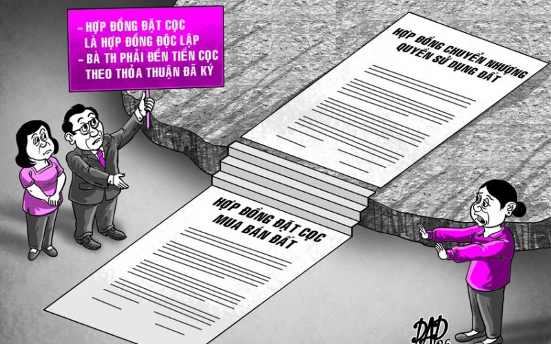 Nhận cọc 300 triệu nhưng không bán đất, bị phạt cọc 3 tỉ đồng