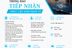 ⚖️ CÔNG TY LUẬT TNHH MTV CÔNG BÌNH – THÔNG BÁO TIẾP NHẬN THỰC TẬP SINH PHÁP LÝ